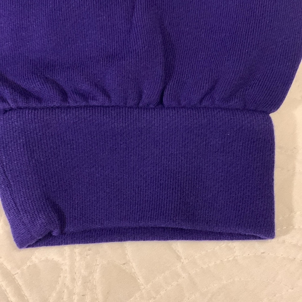 Chico’s Women’s Zenergy Lace Trim Long Sleeve Sweatshirt Blue Size XL - Picture 3 of 11